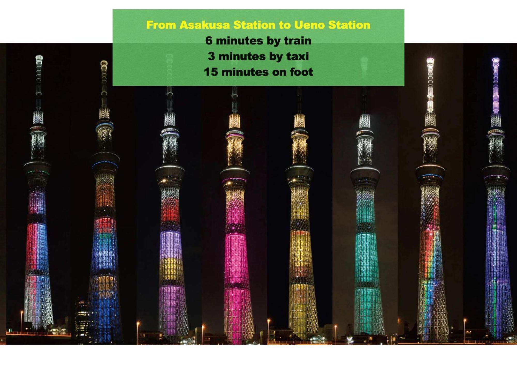 浅草寺3分 浅草駅6分 寝室+リビング2-4人 スカイツリービュー 駅近 成田空港&羽田空港直通 Apartment Tokyo Ngoại thất bức ảnh